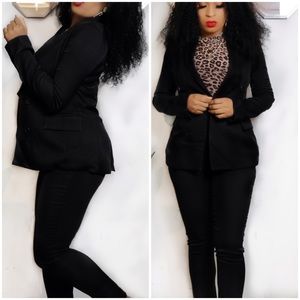 Solid Black suit set